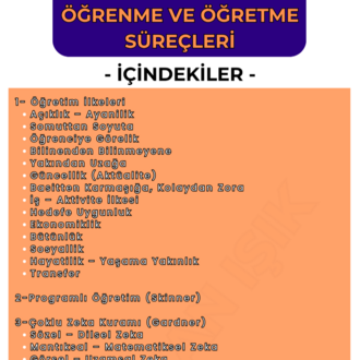 ÖĞRENME ve ÖĞRETME SÜREÇLERİ KONU ANLATIM FASİKÜLÜ (MEB-AGS) (2026)
