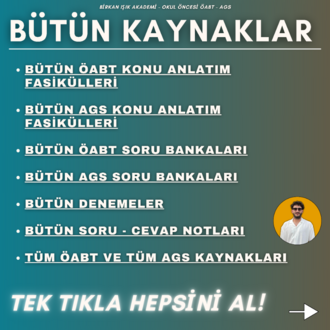 AGS ve ÖABT BÜTÜN KAYNAKLAR (2027) - BİRKAN IŞIK