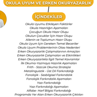 OKULA UYUM ve ERKEN OKURYAZARLIK KONU ANLATIM FASİKÜLÜ (2027)