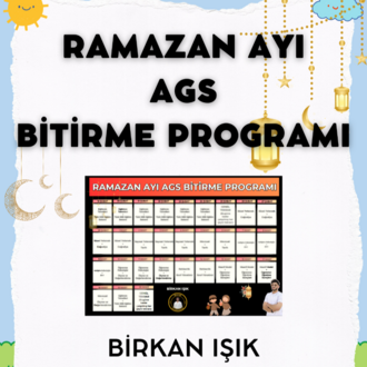 RAMAZAN AYI AGS'Yİ BAŞTAN SONA BİTİRME PROGRAMI (2027)