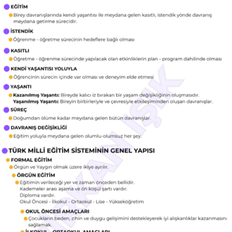 EĞİTİMDE TEMEL KAVRAMLAR KONU ANLATIM FASİKÜLÜ (MEB-AGS) (2026)
