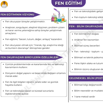 FEN EĞİTİMİ KONU ANLATIM FASİKÜLÜ (2027)