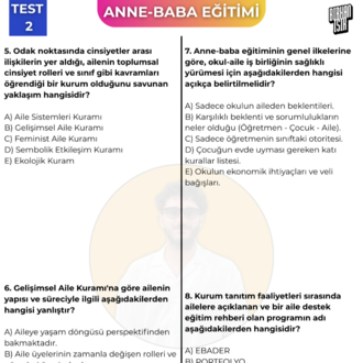 OKUL ÖNCESİ ÖABT TÜM DERSLER SORU BANKASI - 2. SEVİYE ATANDIRAN (Tüm Soru Bankaları)