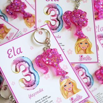 20 Adet Barbie Anahtarlık