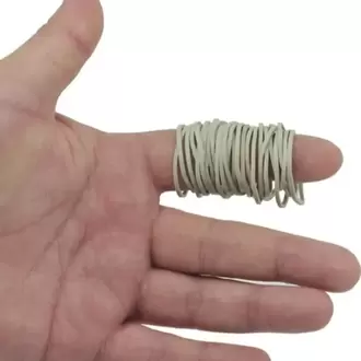 Spinball ve Hoplaç Uyumlu 40mm Beyaz Lastik (1000 Adet)
