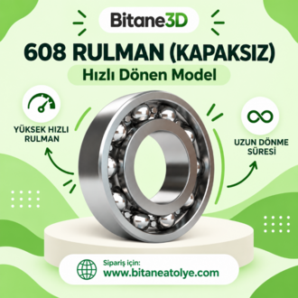 608 Rulman 8x22x7 mm – Spinball ve Fidget Oyuncaklar İçin Yüksek Kaliteli Gressiz Rulman