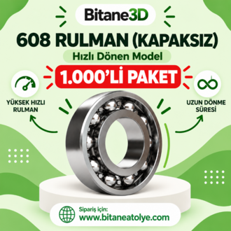 608 Rulman 8x22x7 mm – Spinball ve Fidget Oyuncaklar İçin Yüksek Kaliteli Gressiz Rulman