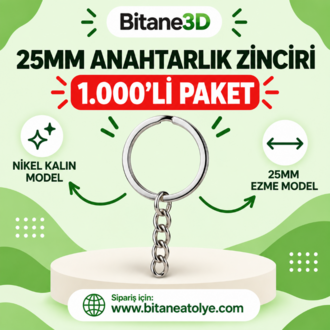 25MM Anahtarlık Zinciri NİKEL