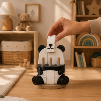 Bitakids Montessori Puzzle (Panda / Kuzu / Ejderha)
