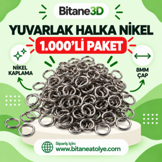 8mm Yuvarlak Halka NİKEL