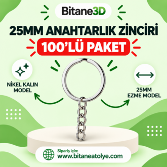 25MM Anahtarlık Zinciri NİKEL