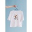 Line Art Hands Oversize Tişört Unisex