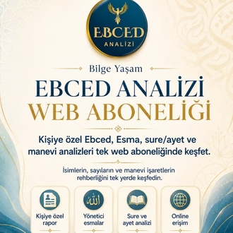 1 Yıllık Web Aboneliği EBCED İle İsim Analizi