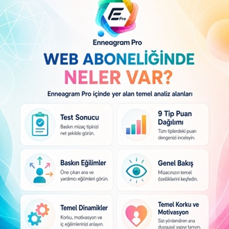 Enneagram Pro  Web Aboneliği; Mizaç Tipi Analiz programı