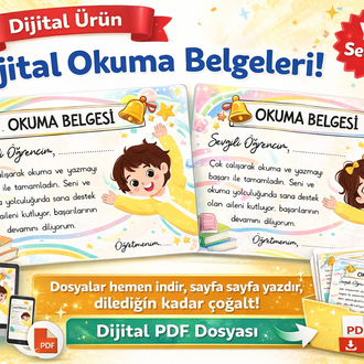 OKUMA BELGESİ - DİJİTAL ÜRÜN