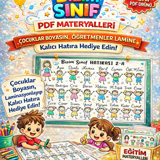 HATIRA BOYAMA SAYFASI- DİJİTAL ÜRÜN