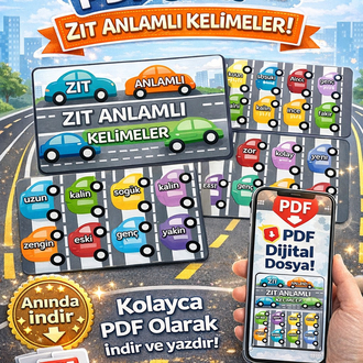 ZIT ANLAMLI KELİMELER - DİJİTAL ÜRÜN