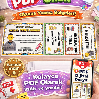 OKUMA BELGESİ - DİJİTAL ÜRÜN