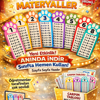 ÇARPIM TABLOSU- DİJİTAL ÜRÜN