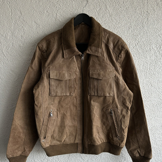 Vintage Bomber Deri Ceket