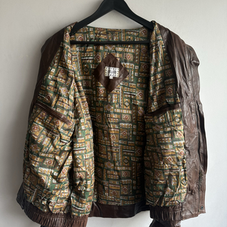 Vintage Bomber Deri Ceket
