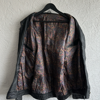 Vintage Bomber Deri Ceket/Yelek
