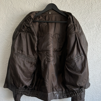 Vintage Bomber Deri Ceket