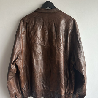 Vintage Bomber Deri Ceket
