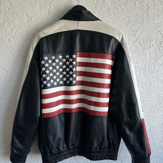 Vintage USA Bomber Deri Ceket