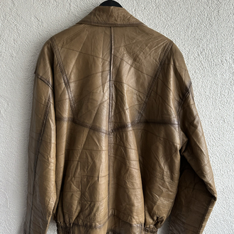 Vintage Bomber Deri Ceket