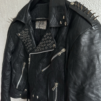 Vintage Biker Deri Ceket