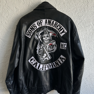 Vintage SOA Bomber Deri Ceket