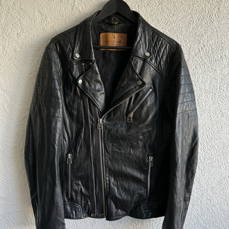Vintage Goosecraft Biker Deri Ceket