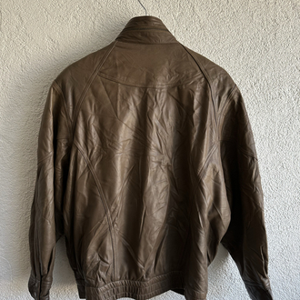 Vintage Bomber Deri Ceket