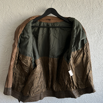 Vintage Bomber Deri Ceket