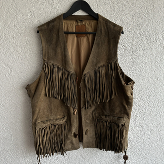 Vintage Deri Yelek