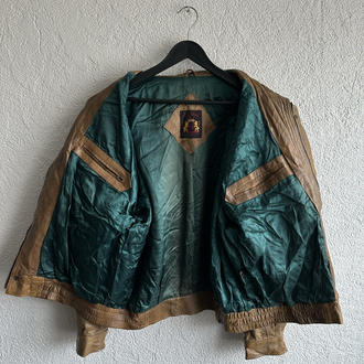 Vintage Bomber Deri Ceket