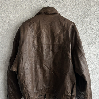 Vintage Bomber Deri Ceket