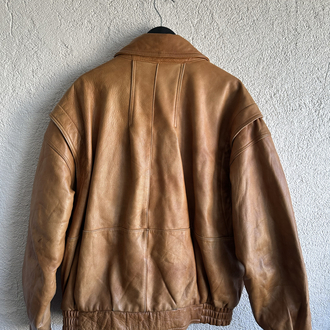 Vintage Bomber Deri Ceket