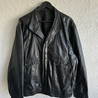 Vintage Bomber Deri Ceket