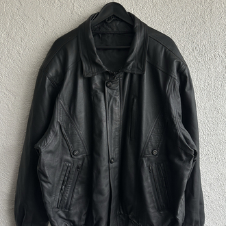 Vintage Bomber Deri Ceket