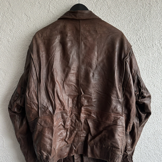 Vintage Bomber Deri Ceket