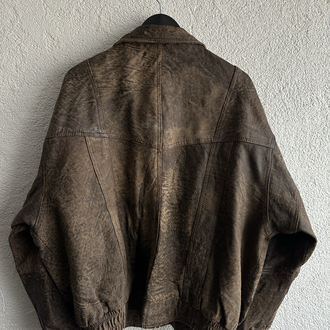 Vintage Bomber Deri Ceket