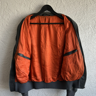 Vintage Bomber Deri Ceket