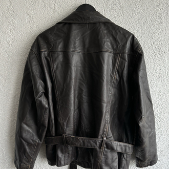 Vintage Biker Deri Ceket