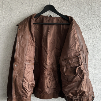Vintage Bomber Deri Ceket