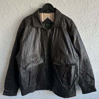 Vintage Bomber Deri Ceket