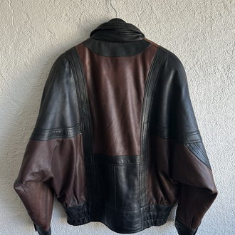 Vintage Bomber Deri Ceket