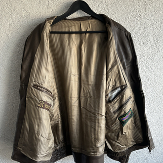 Vintage Bomber Deri Ceket