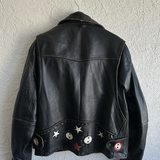 Vintage Biker Deri Ceket